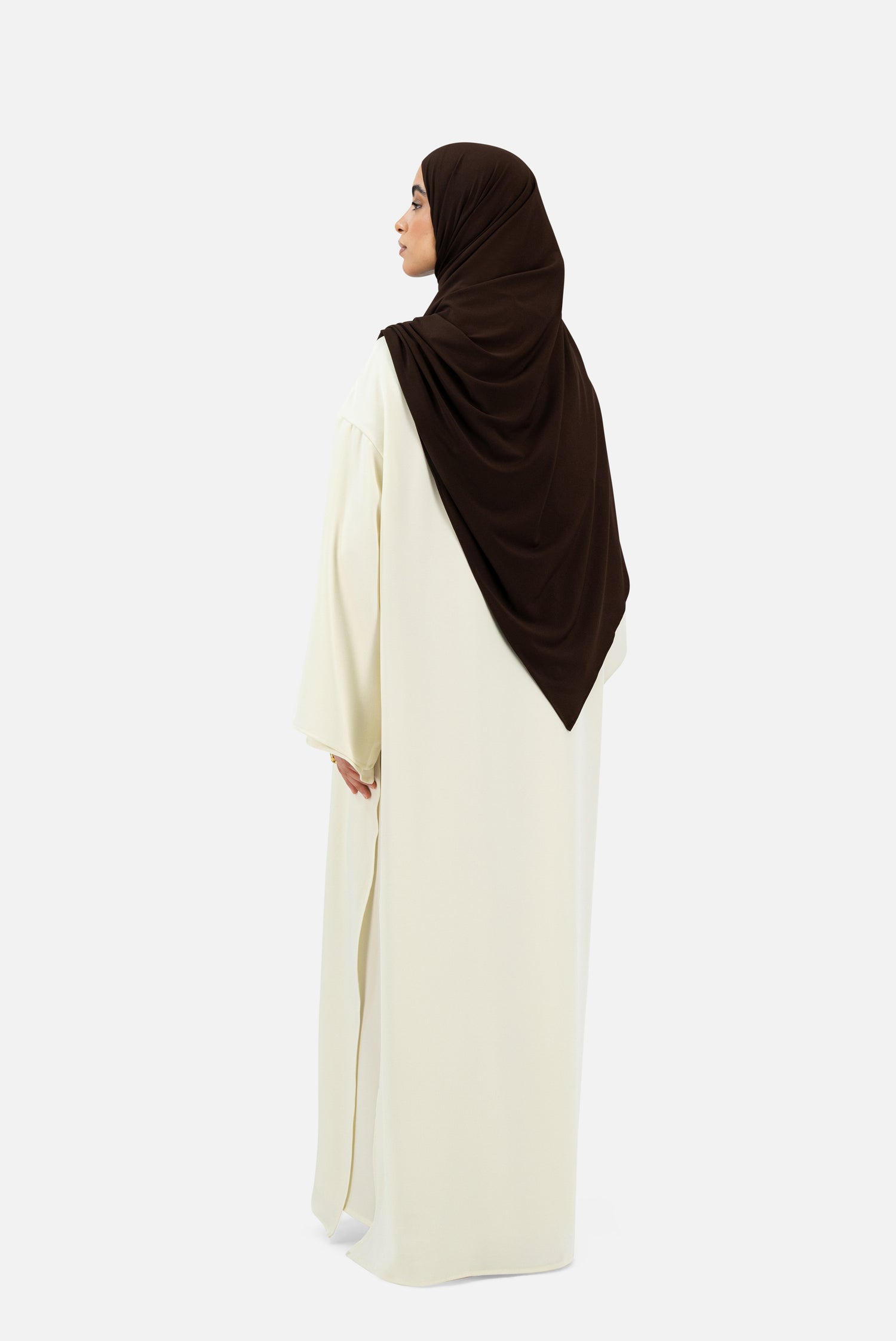 Layered Abaya Set – Ivory