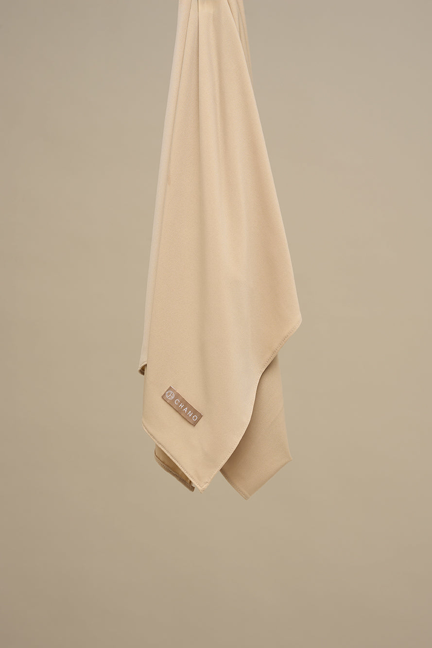 Premium jersey hijab - Sand