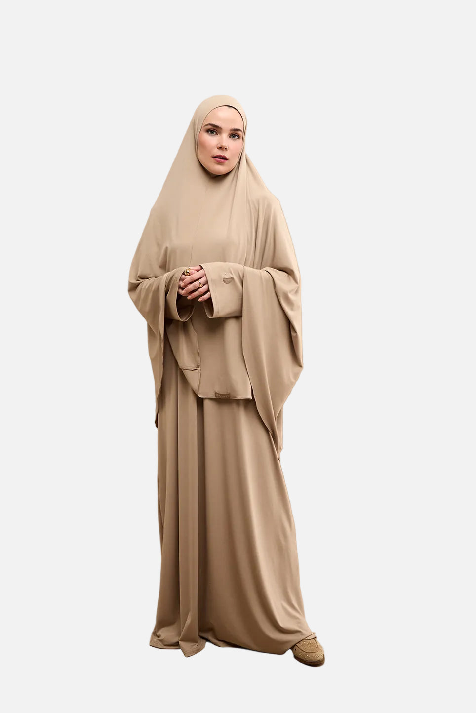 Jersey Abaya - Sand