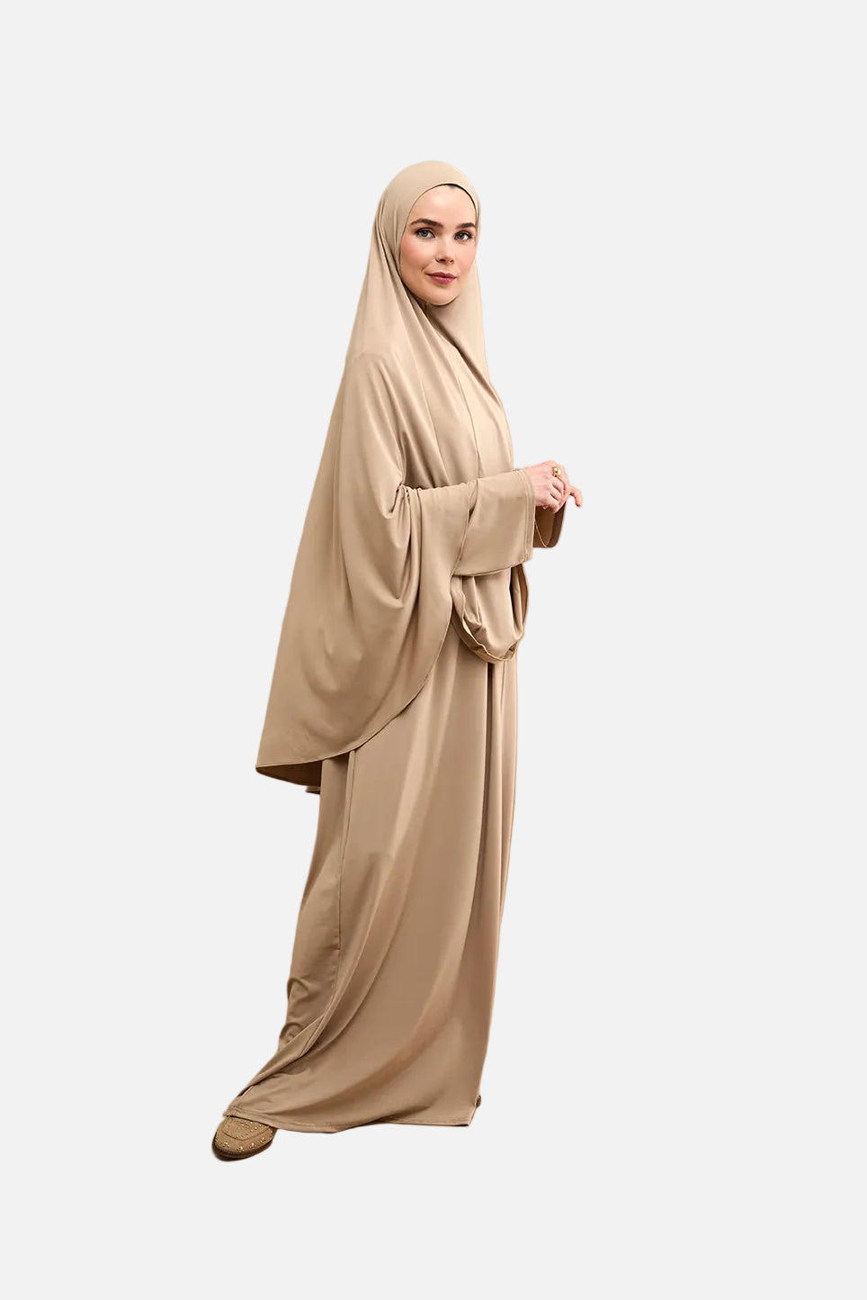 Jersey Khimar Set - Sand