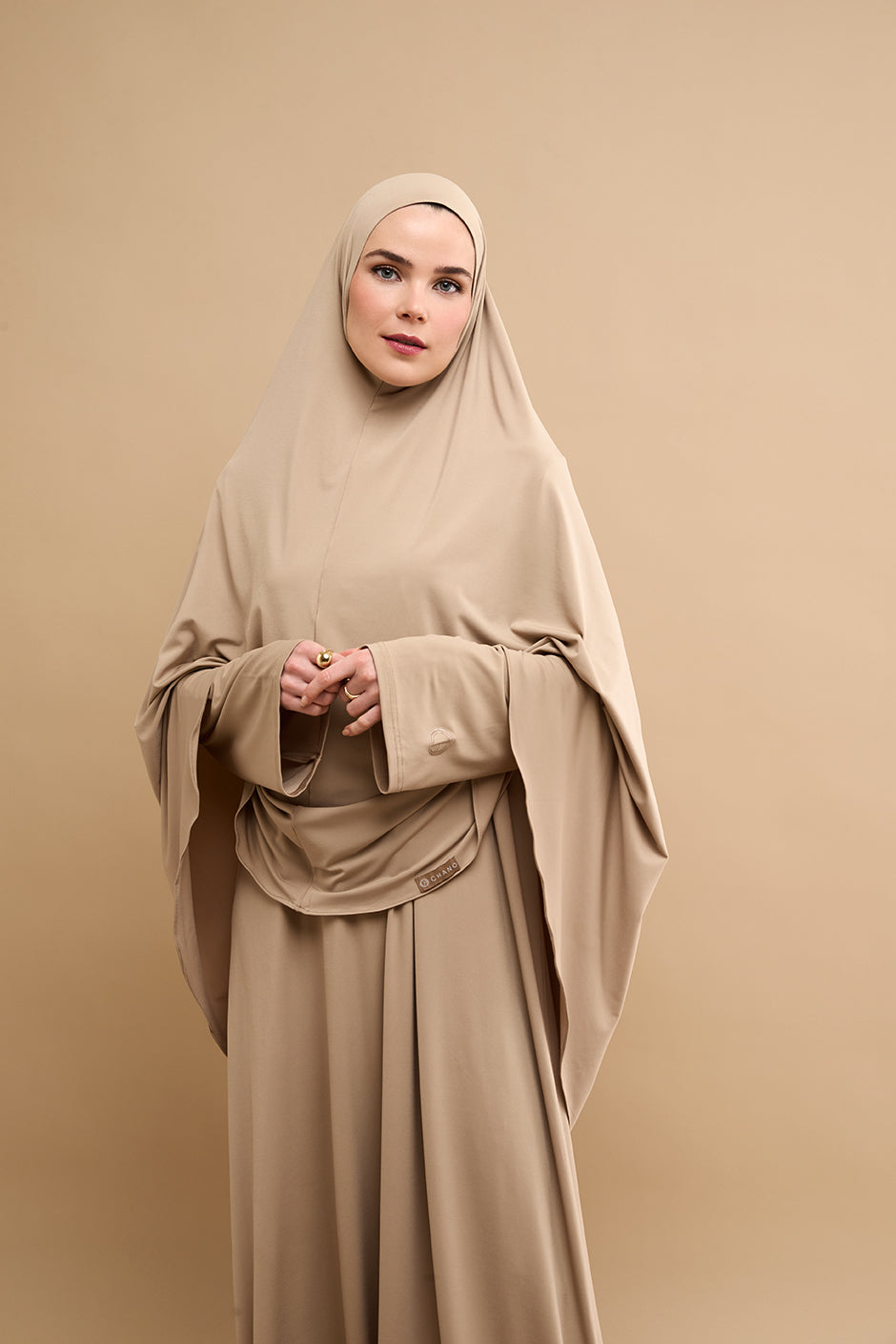 Premium Jersey Khimar - Sand