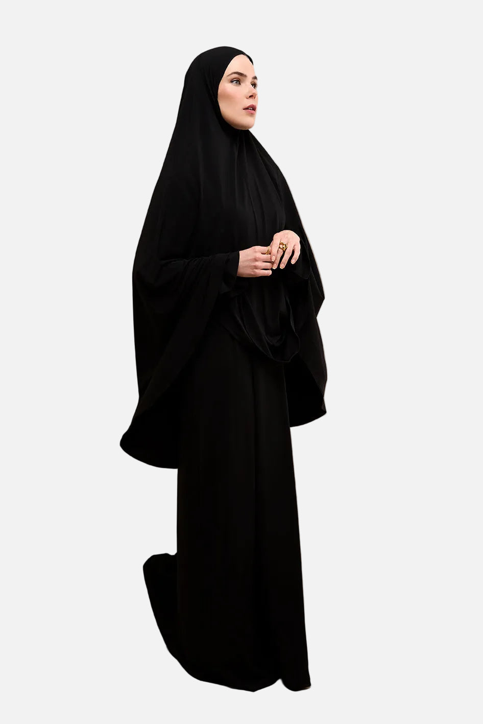 Jersey Khimar Set - Black