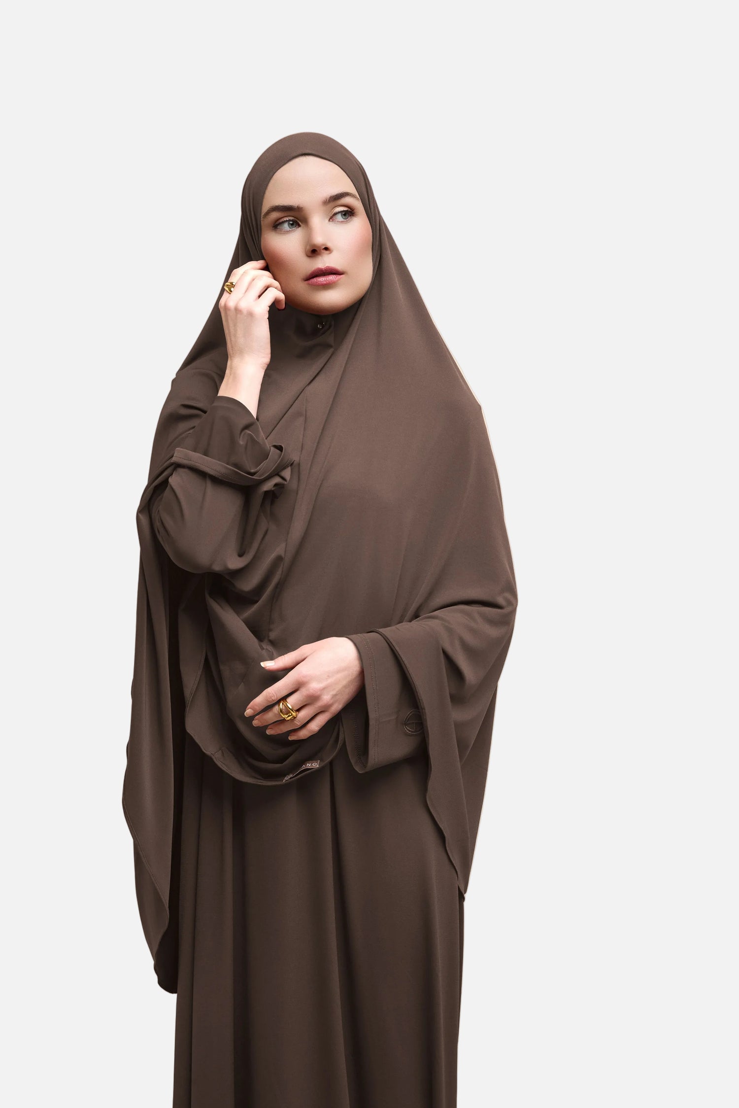 Jersey Khimar Set - Warm Ash