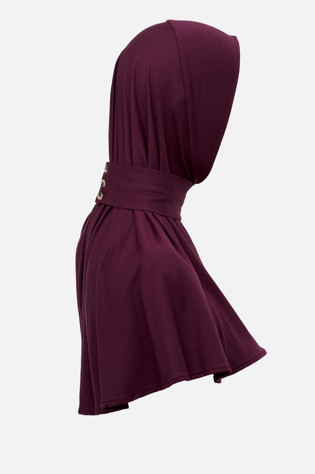 Bamboo Instant Hijab - Deep Plum