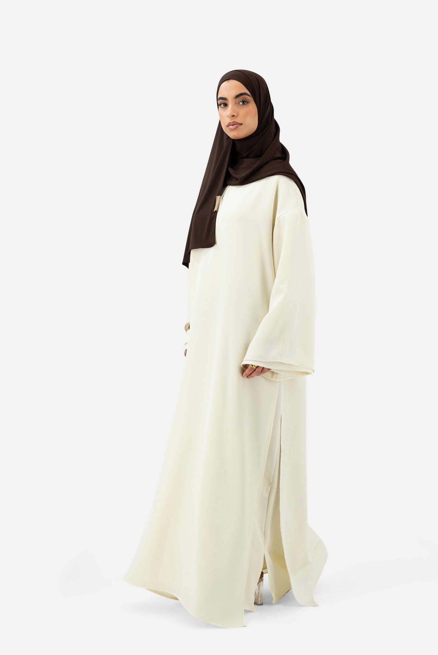 Layered Abaya Set – Ivory