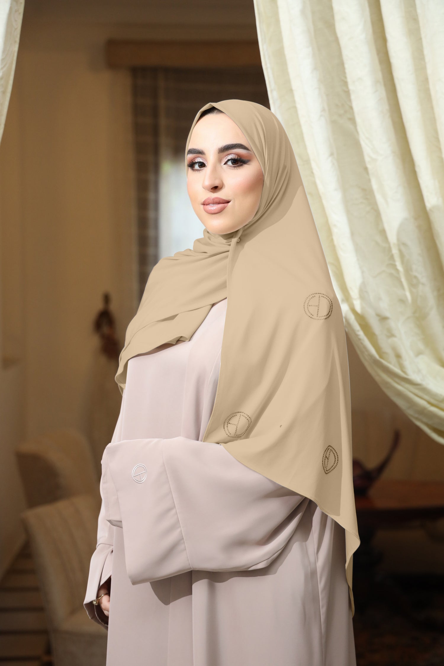 Premium Jersey Stone Hijab – Sand