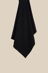The CHANO breathable modal jersey hijab in black is made from premium modal. This hijab offers silky softness, breathability, and a luxurious feel. It’s gentle on skin and hair, helps prevent damage, and allows air to flow and keeps moisture away. With its natural drape, stretch, and non-slip quality, it’s easy to style and stays in place without an undercap.