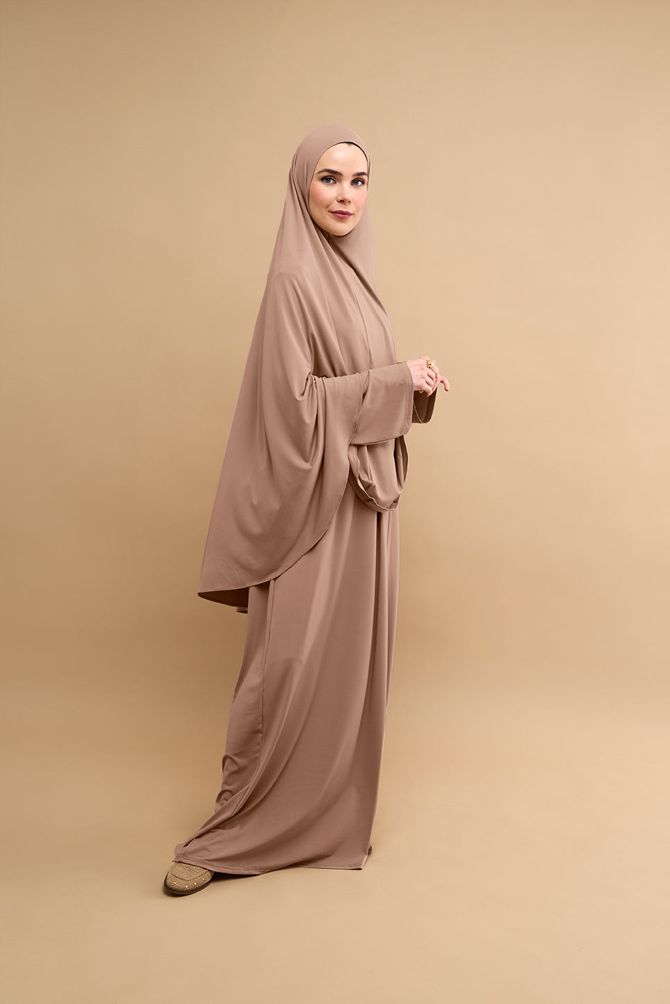 Premium Jersey Khimar Set - Dark Pearl