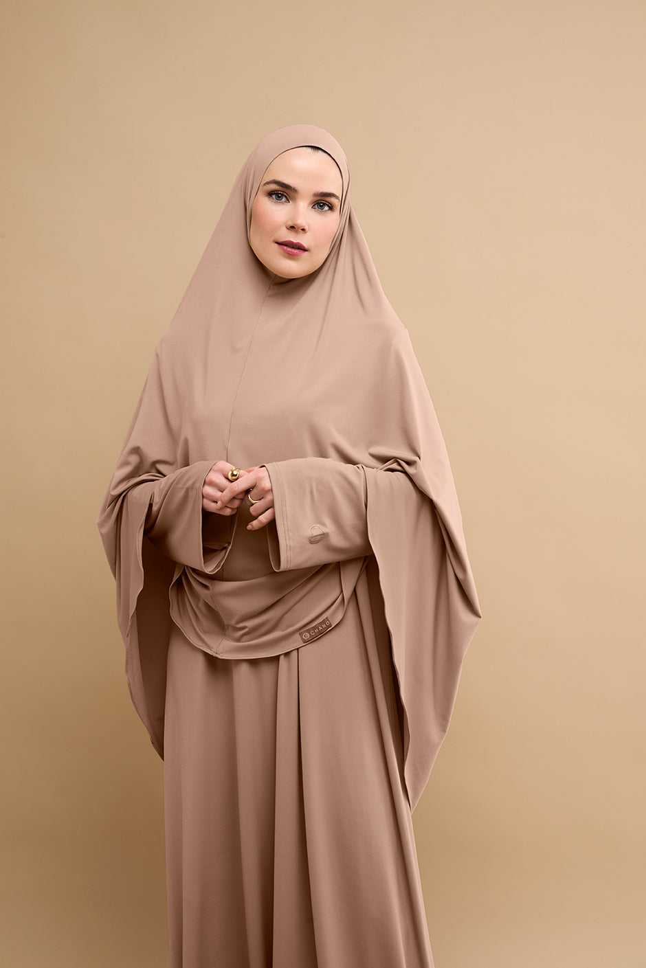 Premium Jersey Khimar Set - Dark Pearl