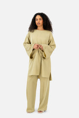 Layered Co-Ord Set – Olive