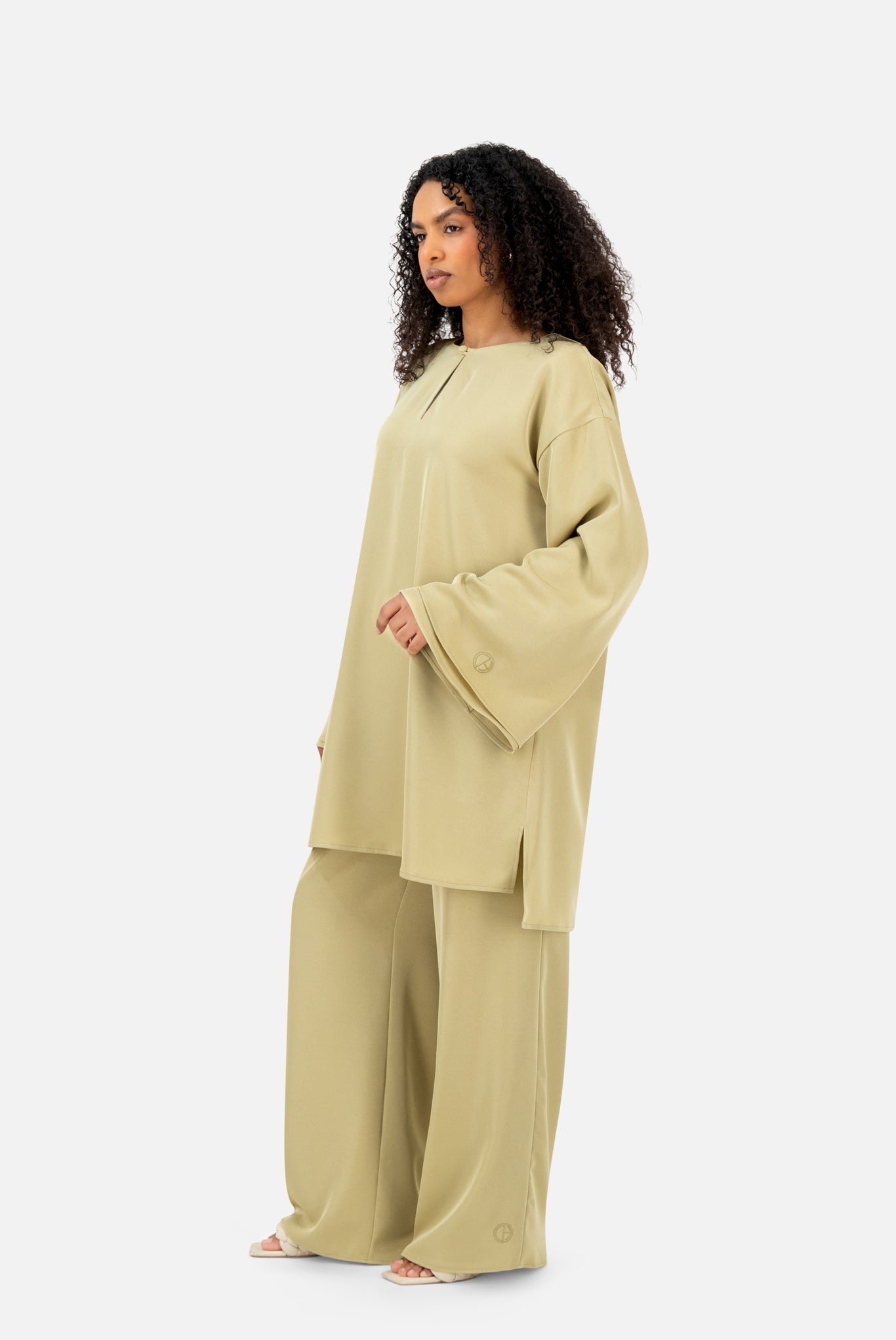 Layered Co-Ord Set – Olive