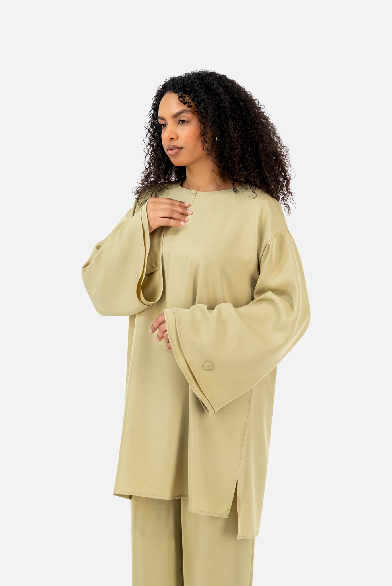 Layered Co-Ord Set – Olive