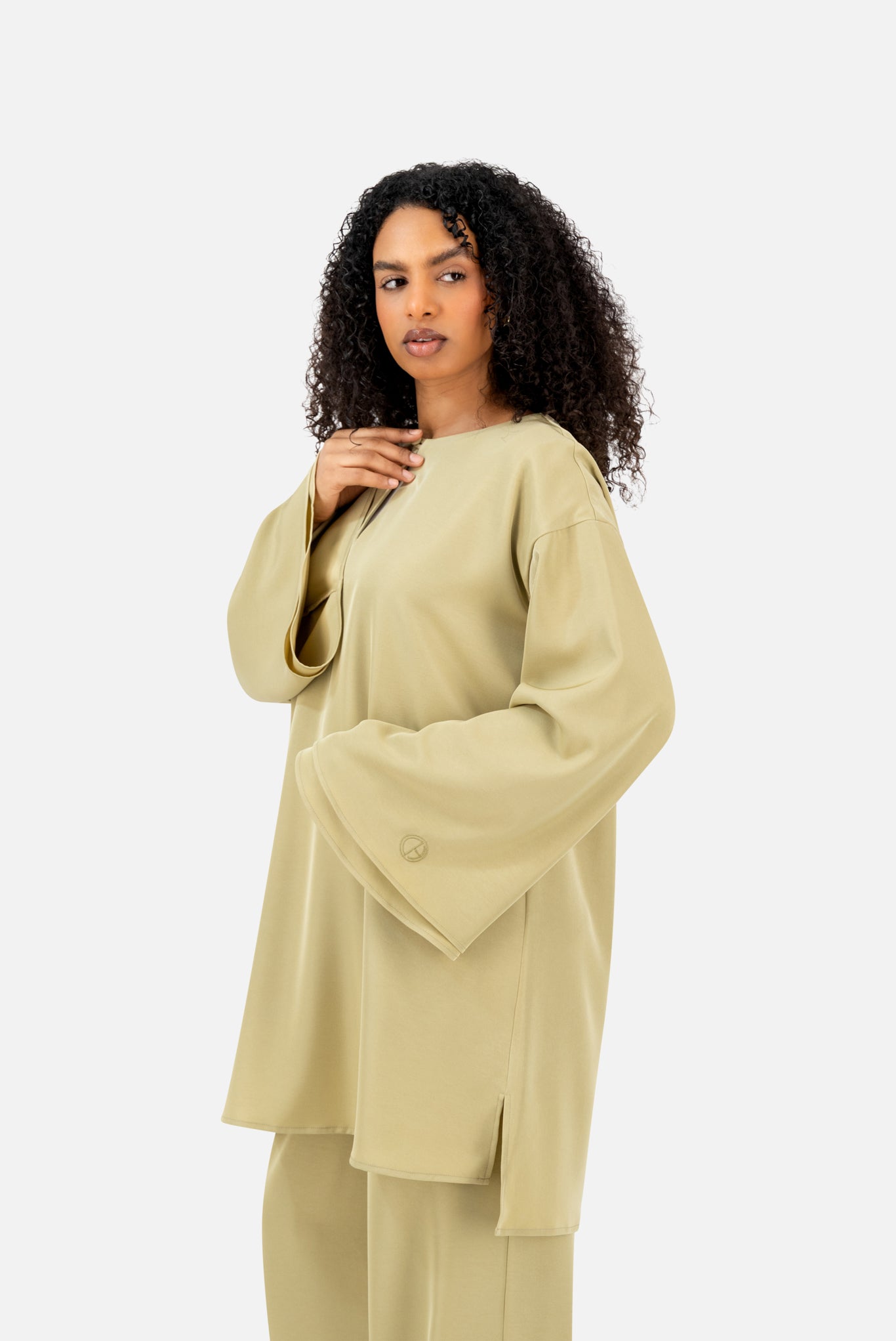 Layered Co-Ord Set – Olive