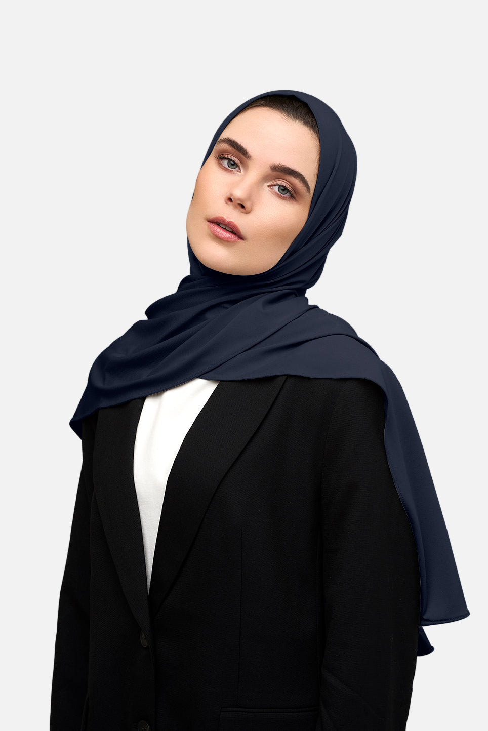 Premium Jersey Hijab - Midnight Blue