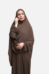Jersey Khimar Set - Warm Ash