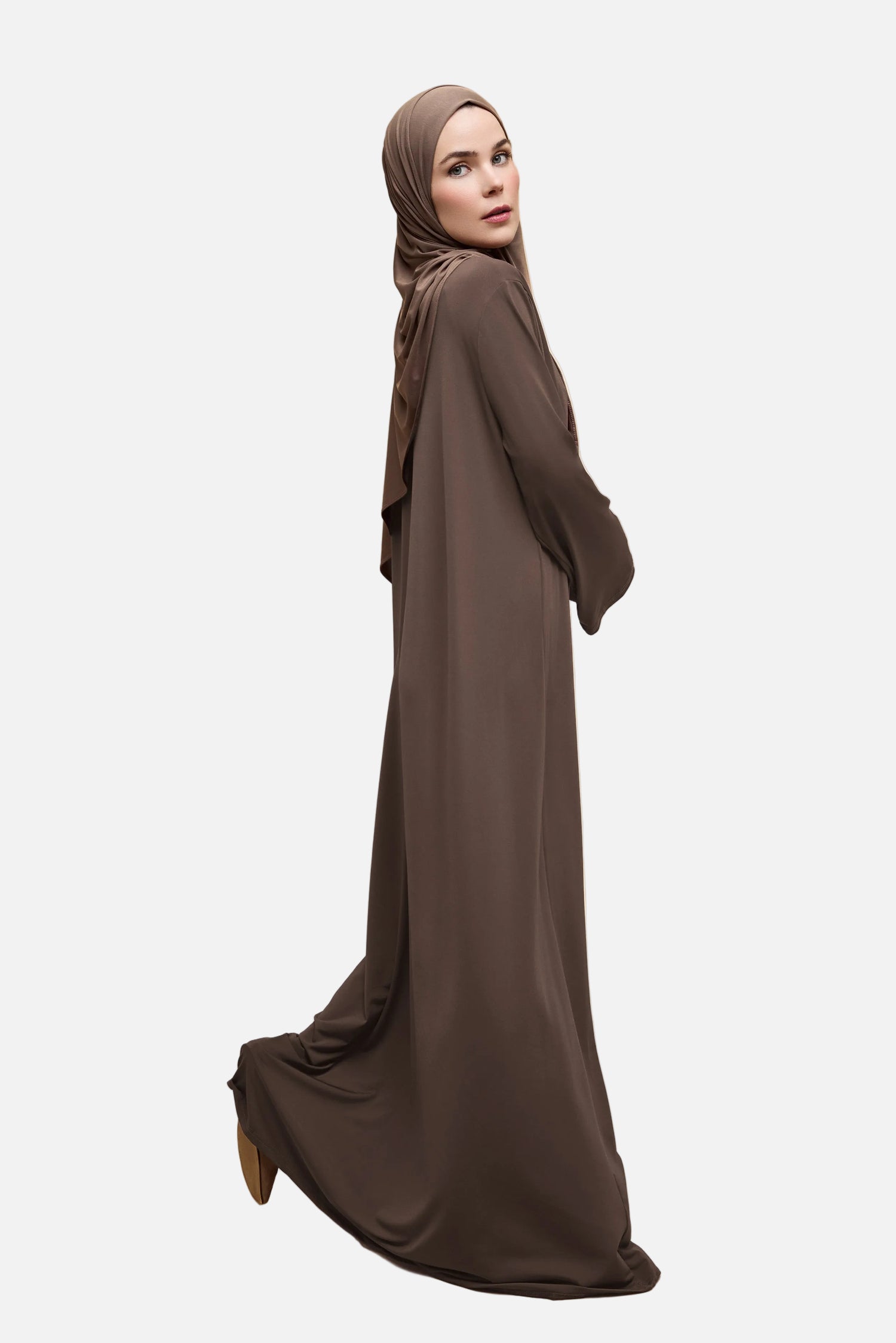 Jersey Khimar Set - Warm Ash
