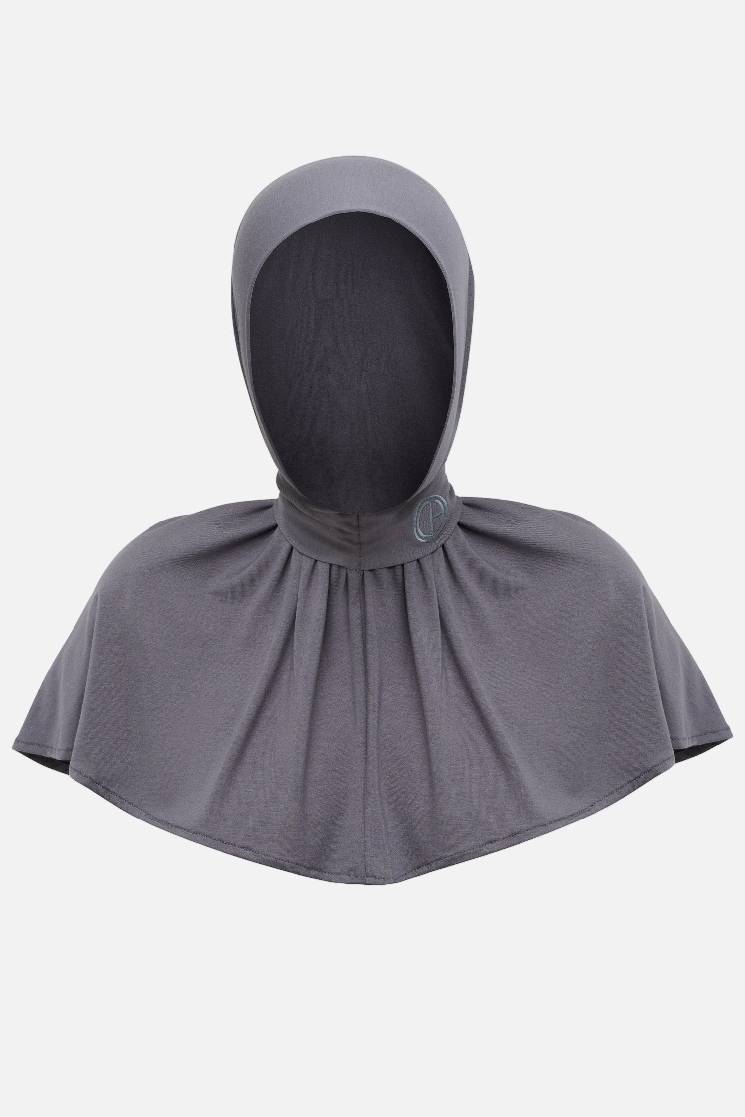 Bamboo Instant Hijab - Navy Grey