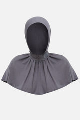 Bamboo Instant Hijab - Navy Grey