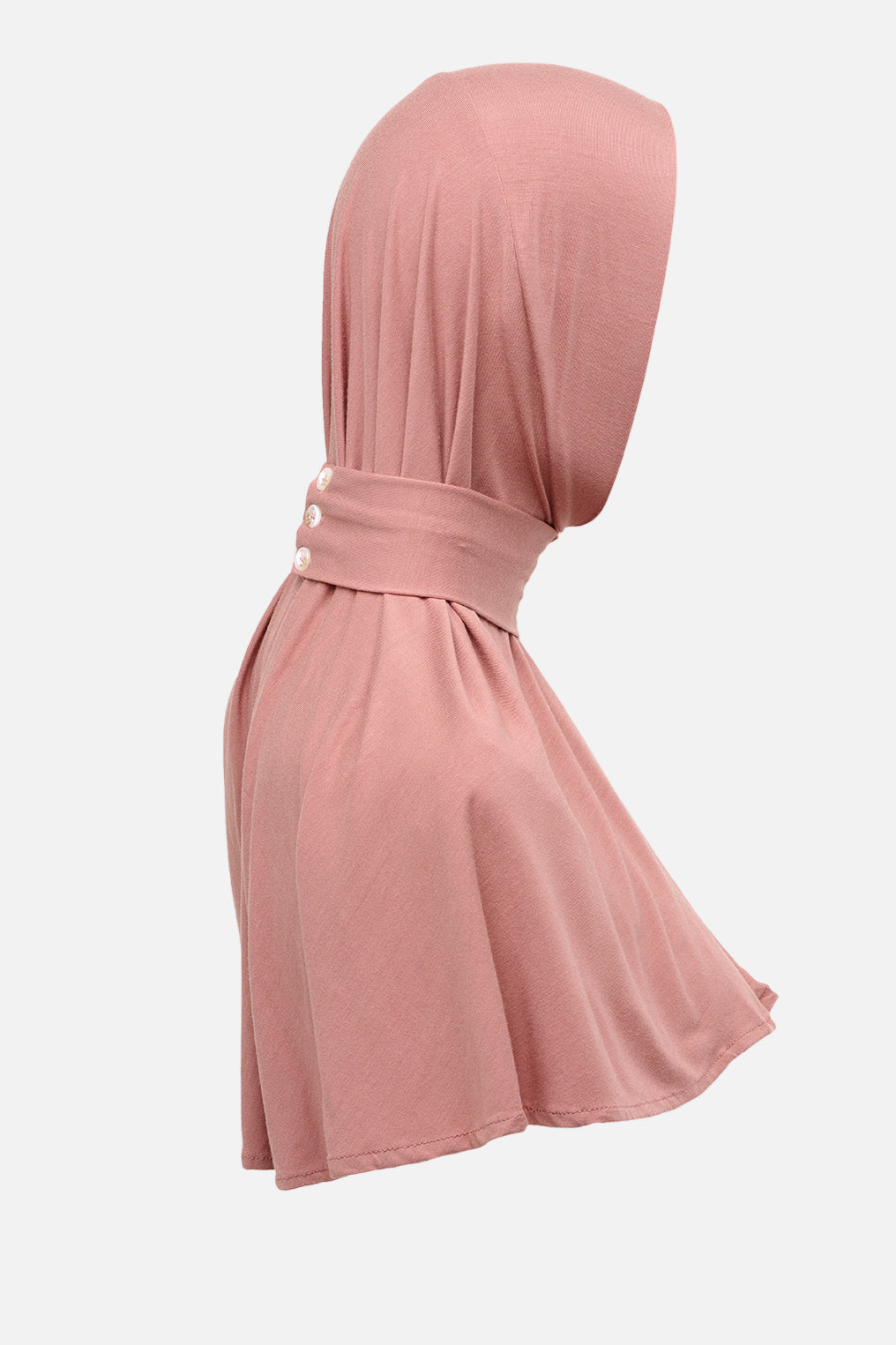 Bamboo Instant Hijab - Old Pink