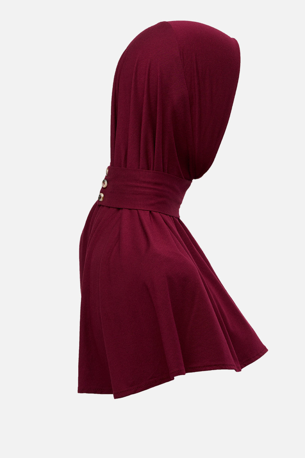 Bamboo Instant Hijab - Burgundy