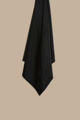 Satin Jersey Hijab  - Black