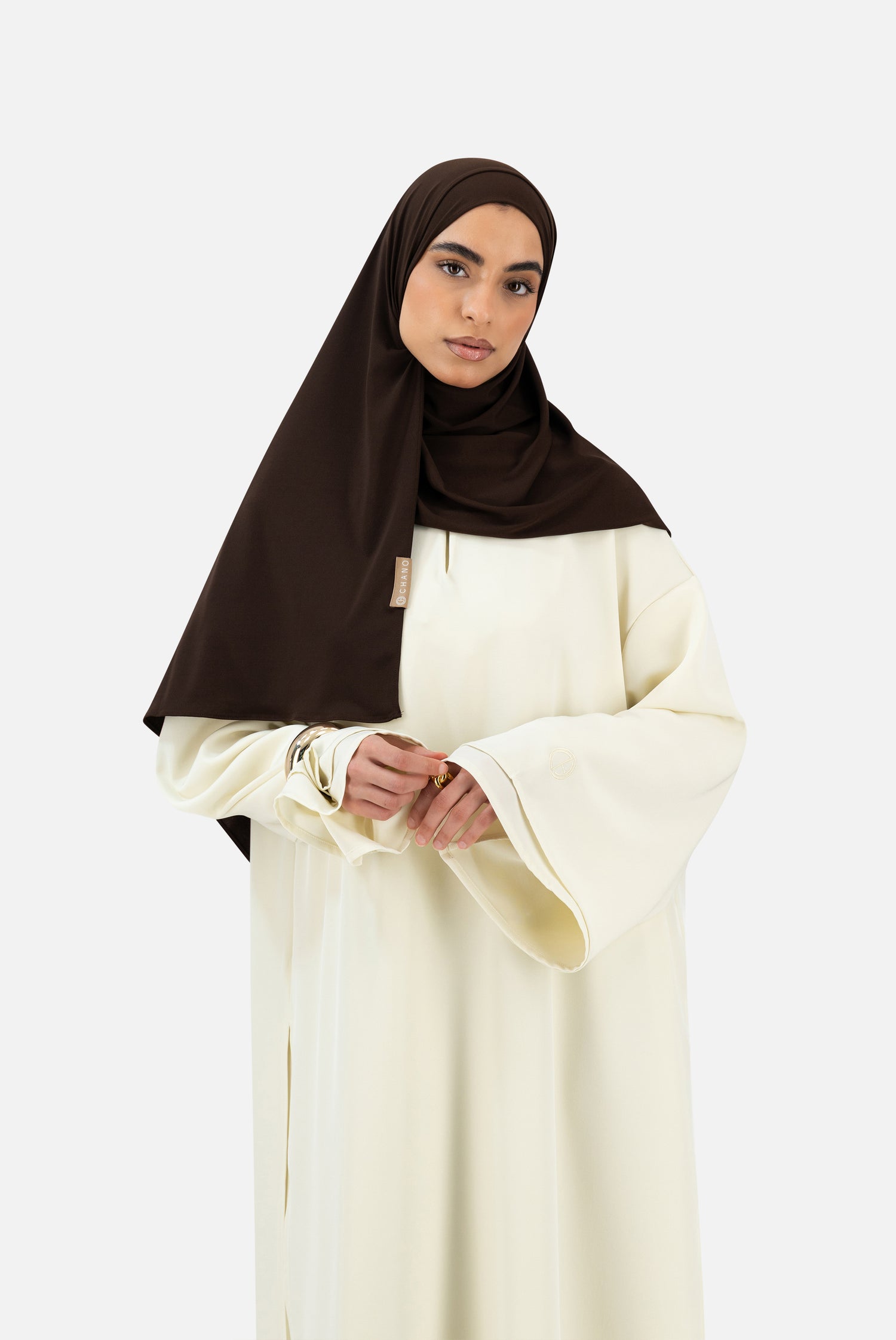 Layered Abaya Set –  Ivory