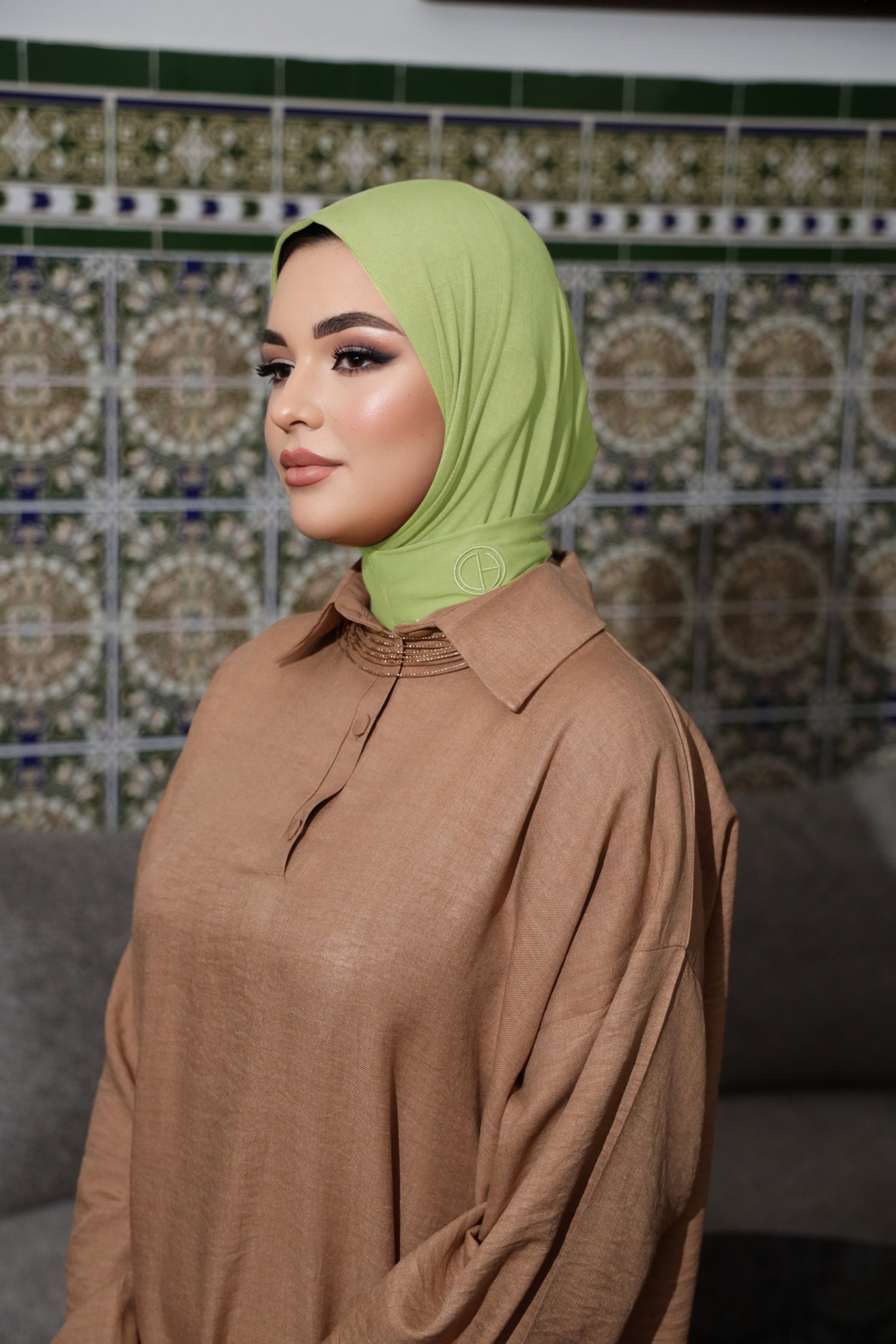 Bamboo Instant Hijab - Soft Matcha