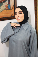 Bamboo instant hijab in Black 