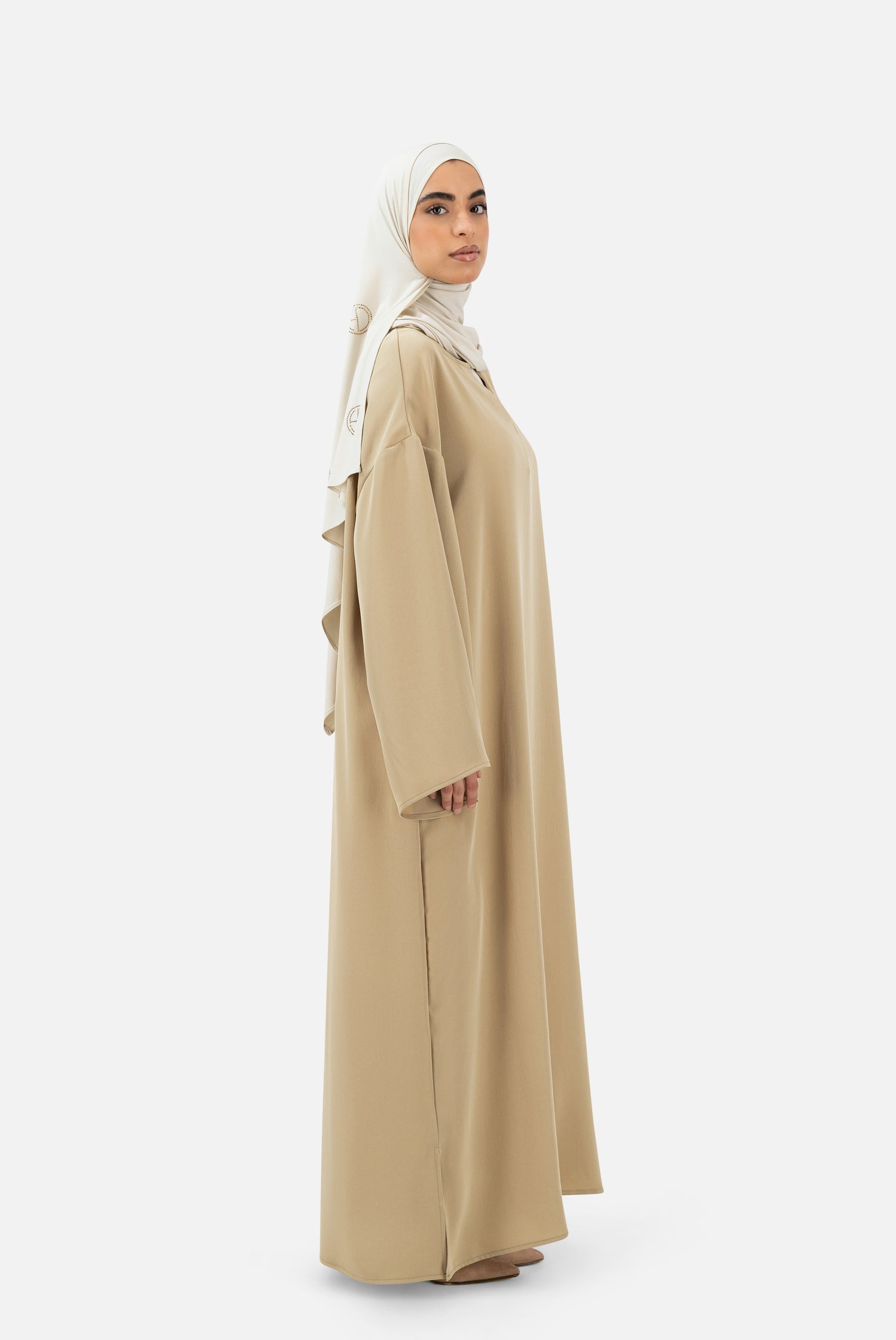 Layered Abaya Set – Sand
