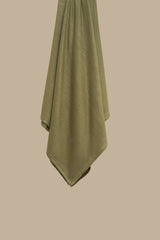 Cotton Jersey Hijab - Olive Green